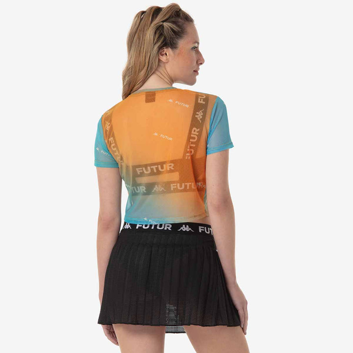 T-Shirt Doal Kappa Futur Festival Orange Femme