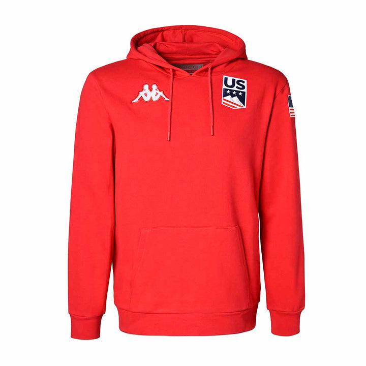 Hoodie US Ski Team Homme Rouge