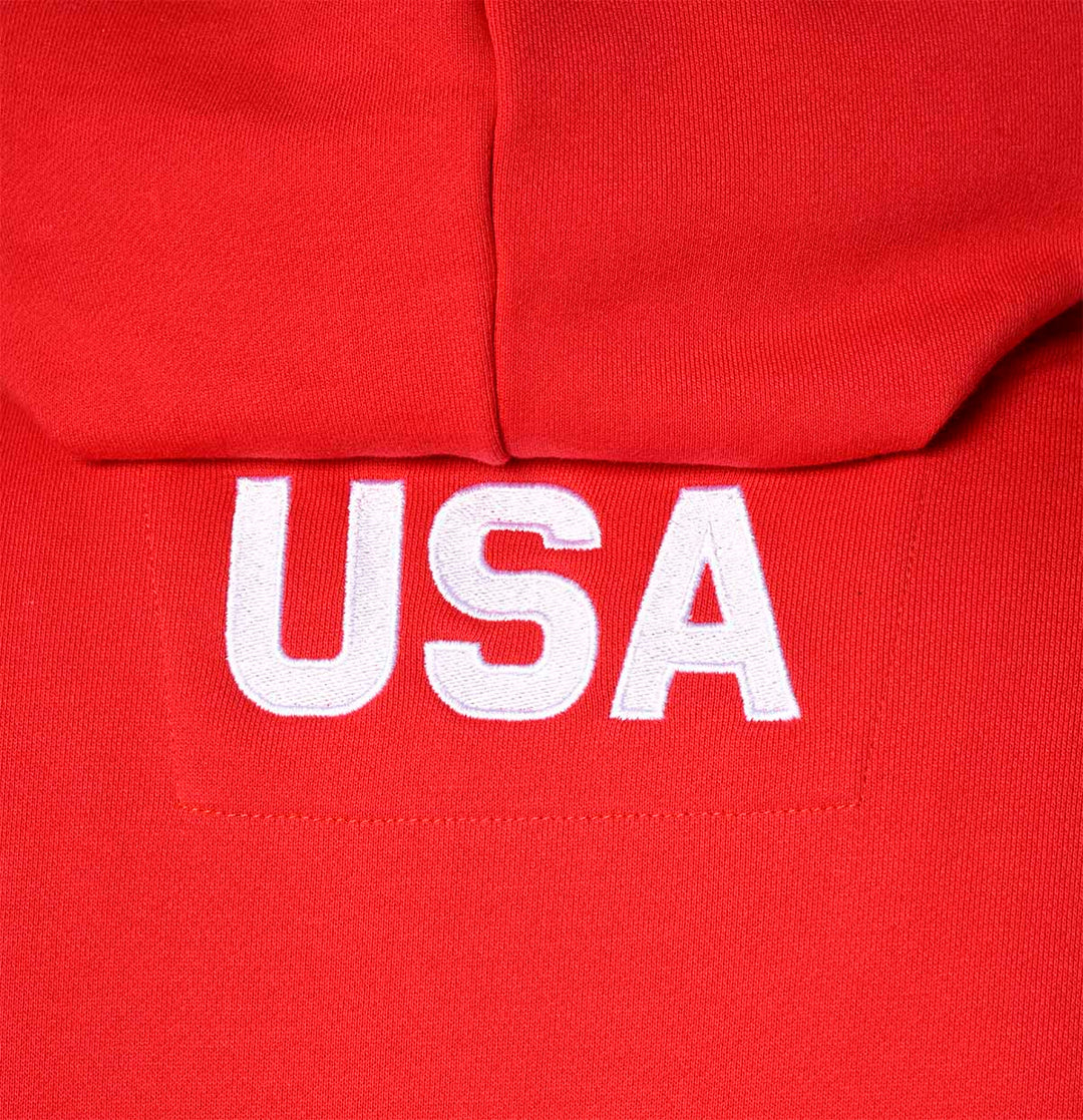 Hoodie US Ski Team Homme Rouge