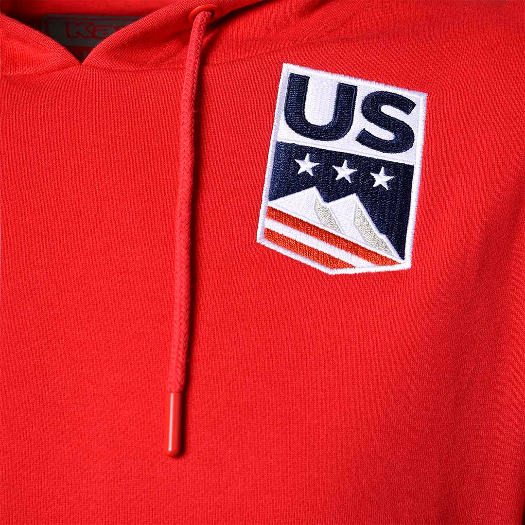 Hoodie US Ski Team Homme Rouge