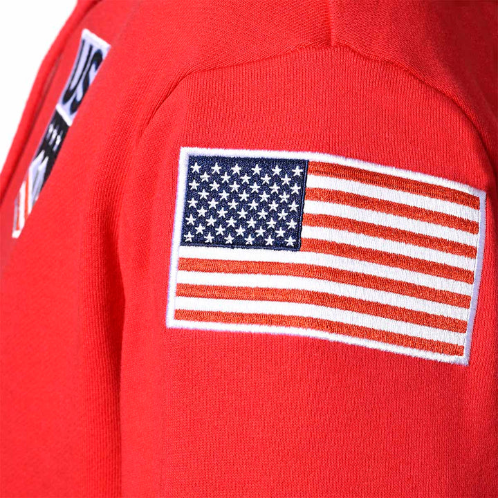 Hoodie US Ski Team Homme Rouge