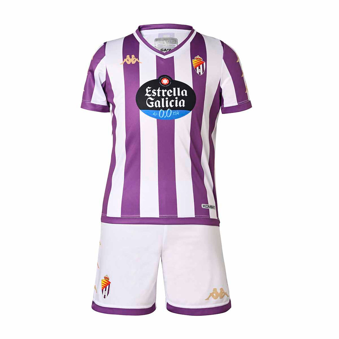 Ensemble Kombat Kit Home Valladolid 23/24 Violet Enfant