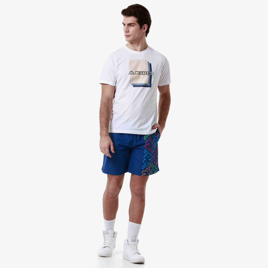 T-shirt Logo Fuoviom Blanc Homme