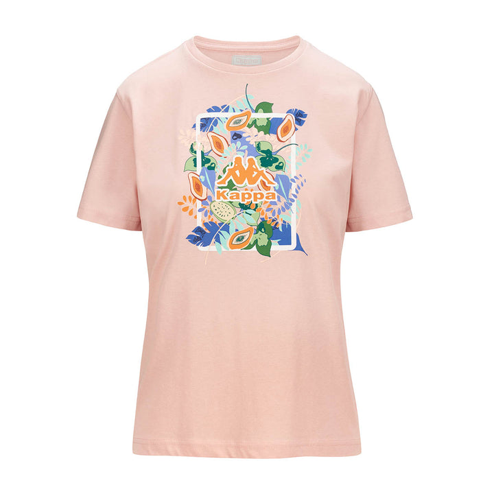 T-shirt Logo Frienda Rose Femme