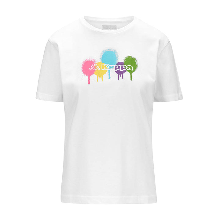 T-shirt Logo Fualla Blanc Femme