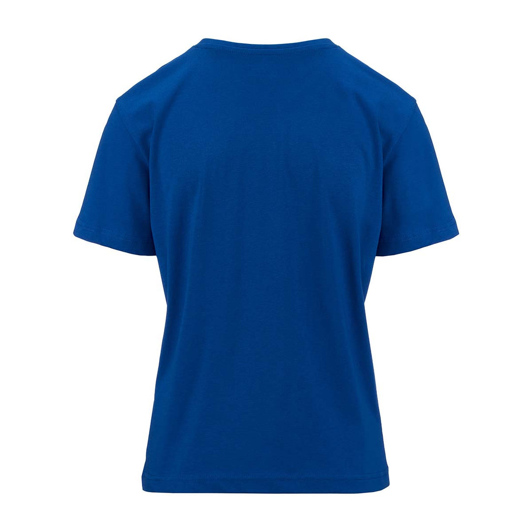 T-shirt Logo Fualla Bleu Femme