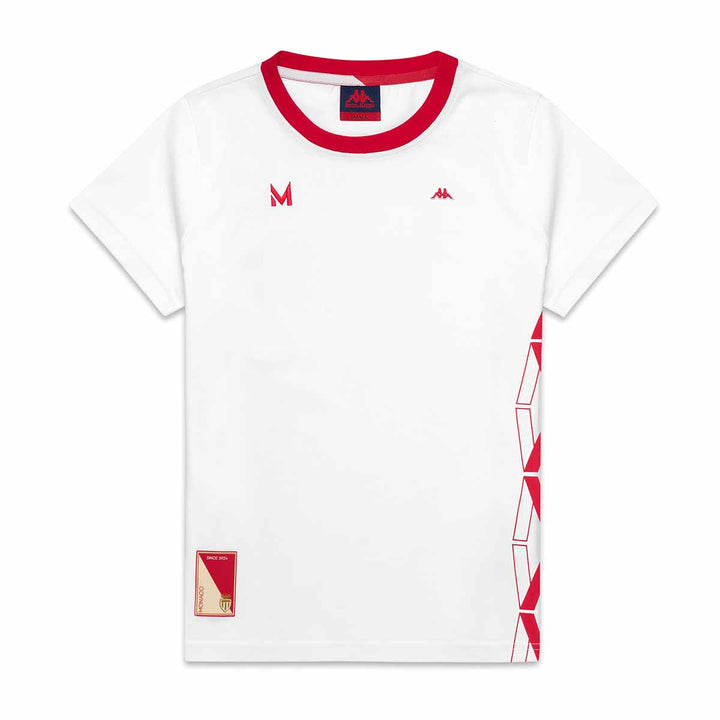 T-Shirt Ritona Robe di Kappa - AS Monaco 2024 Blanc Femme