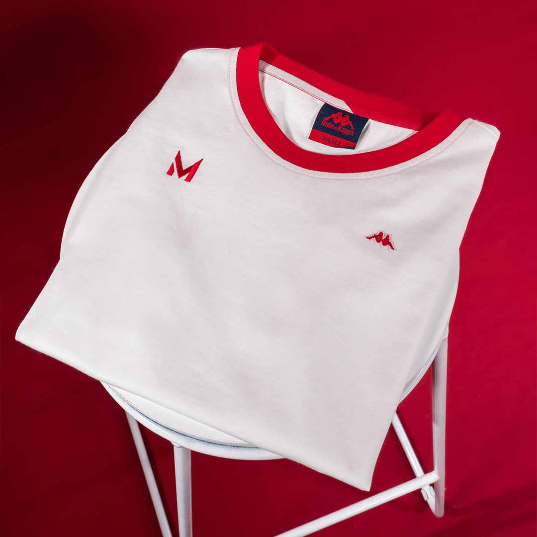 T-Shirt Ritona Robe di Kappa - AS Monaco 2024 Blanc Femme