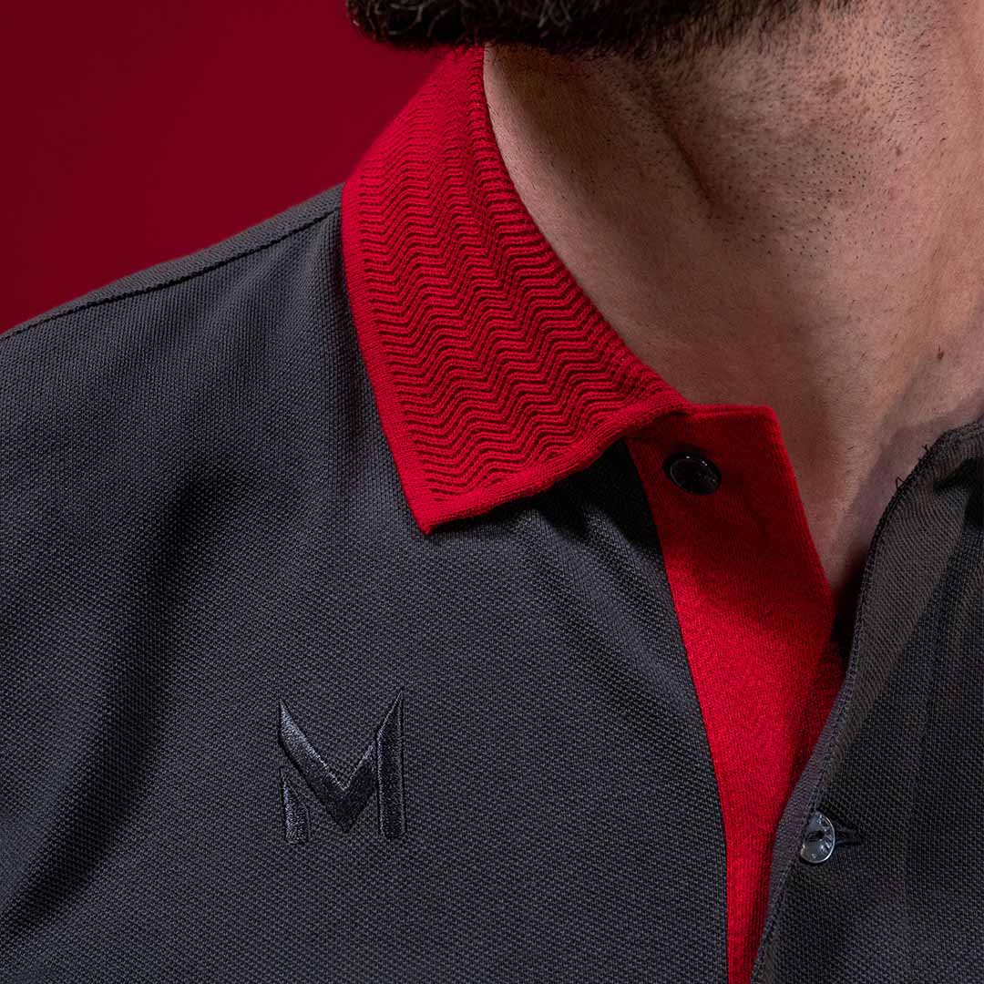 Polo Maeve Robe di Kappa - AS Monaco 2024 Noir Unisexe