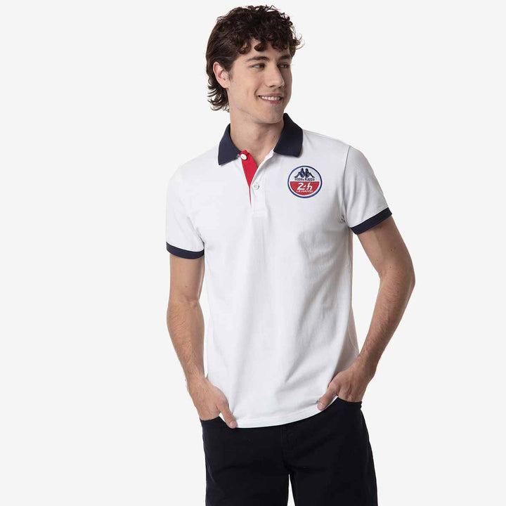 Polo Tazhio Robe Di Kappa 24H Le Mans 2024 Blanc Unisexe