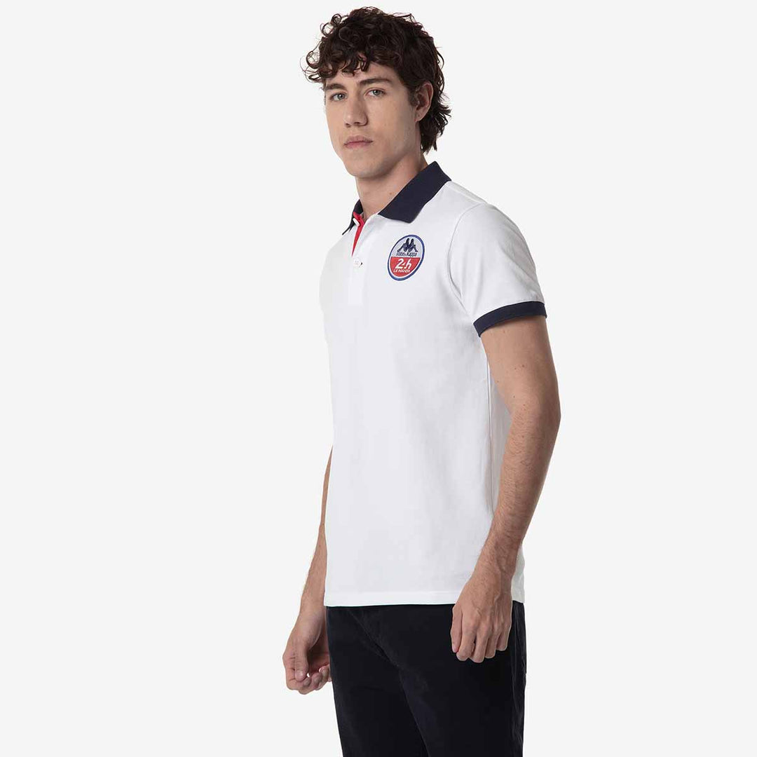 Polo Tazhio Robe Di Kappa 24H Le Mans 2024 Blanc Unisexe