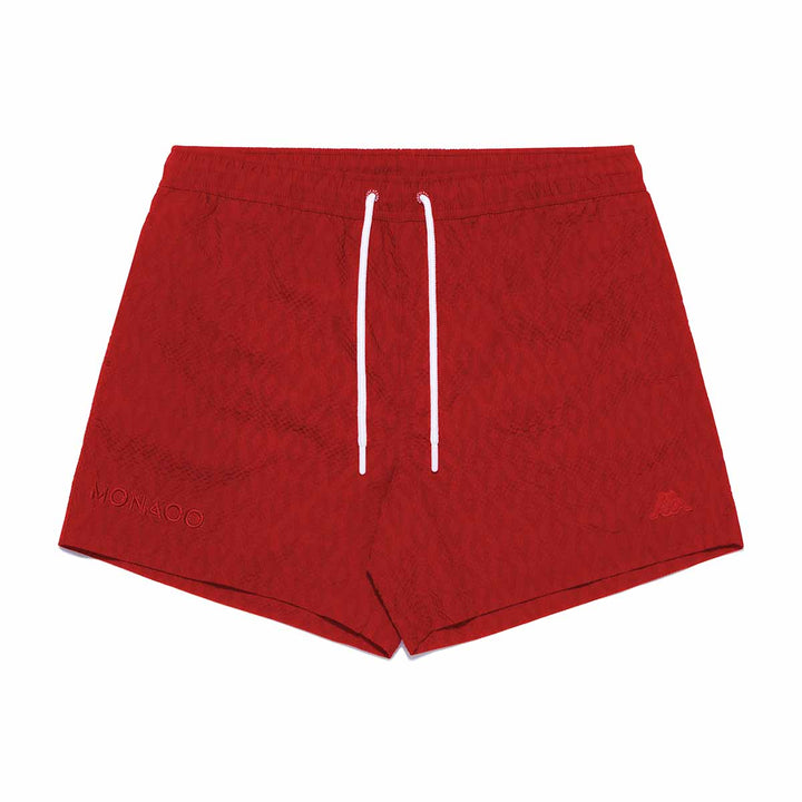 Short De Bain Cultor Robe di Kappa - AS Monaco 2024 Rouge Homme