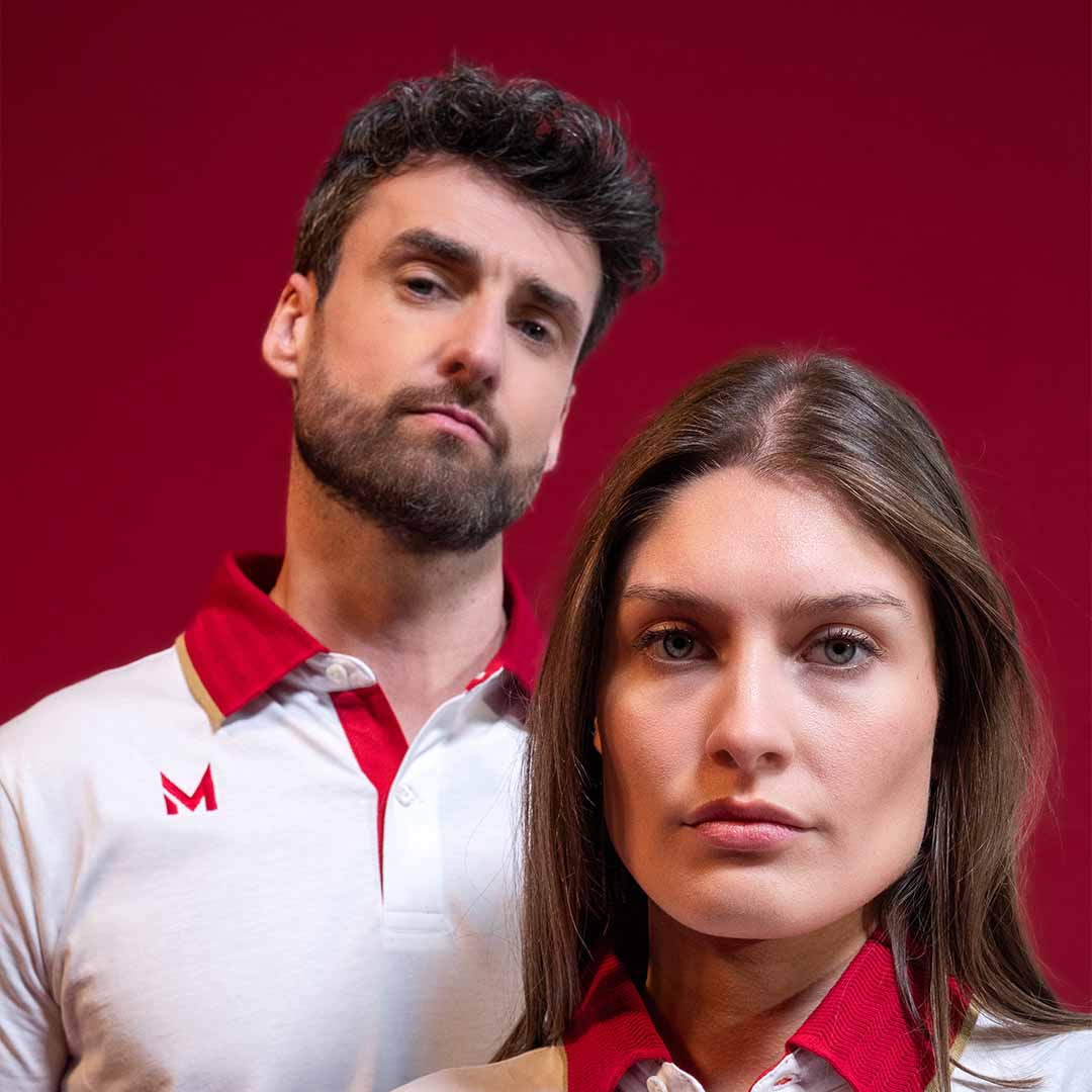 Polo Iuno Robe di Kappa - AS Monaco 2024 Rouge Unisexe