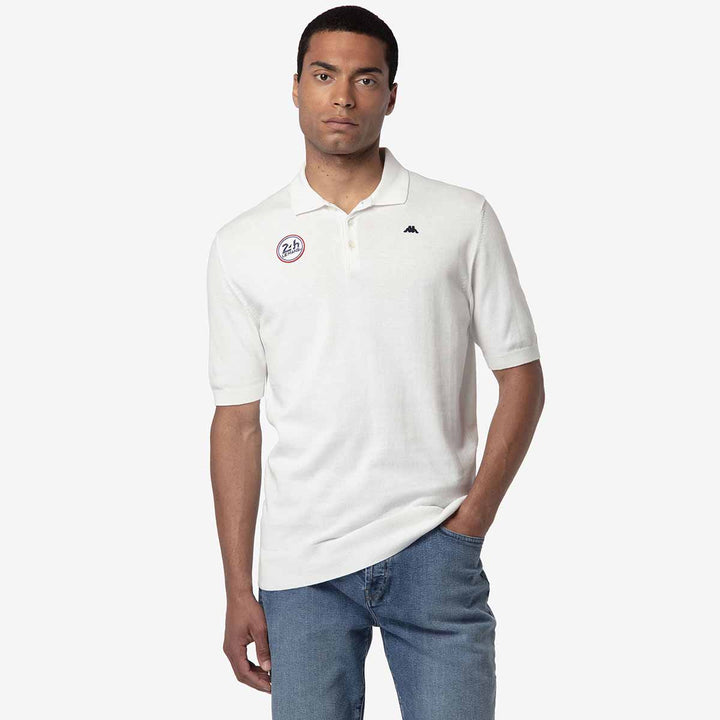 Polo Serge Robe Di Kappa 24H Le Mans 2024 Blanc Unisexe