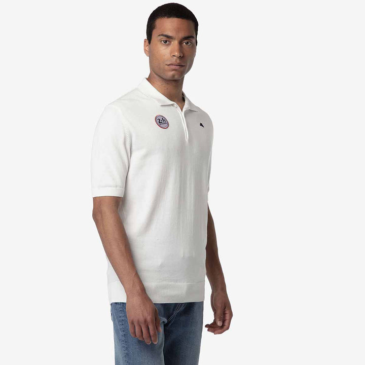 Polo Serge Robe Di Kappa 24H Le Mans 2024 Blanc Unisexe