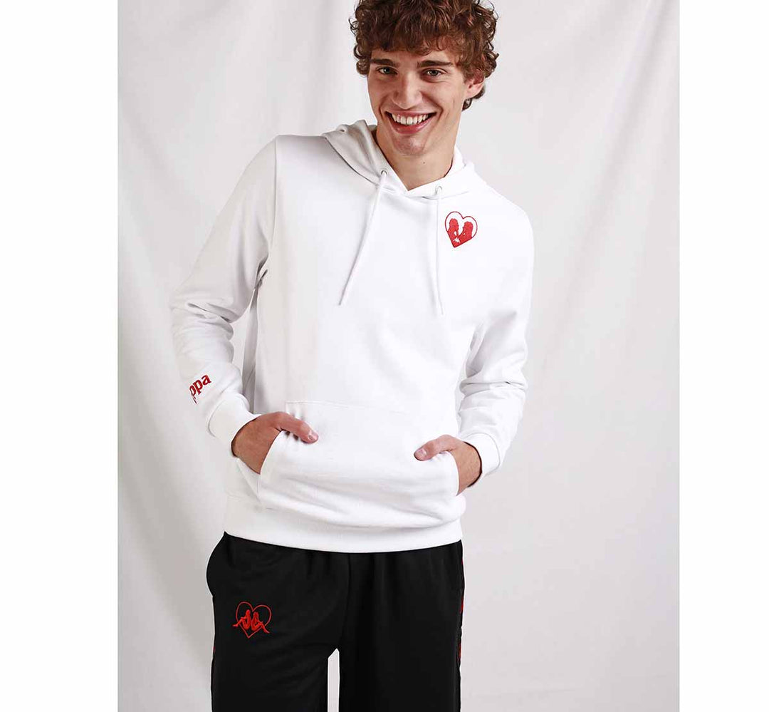 Hoodie homme Lorens Authentic Blanc